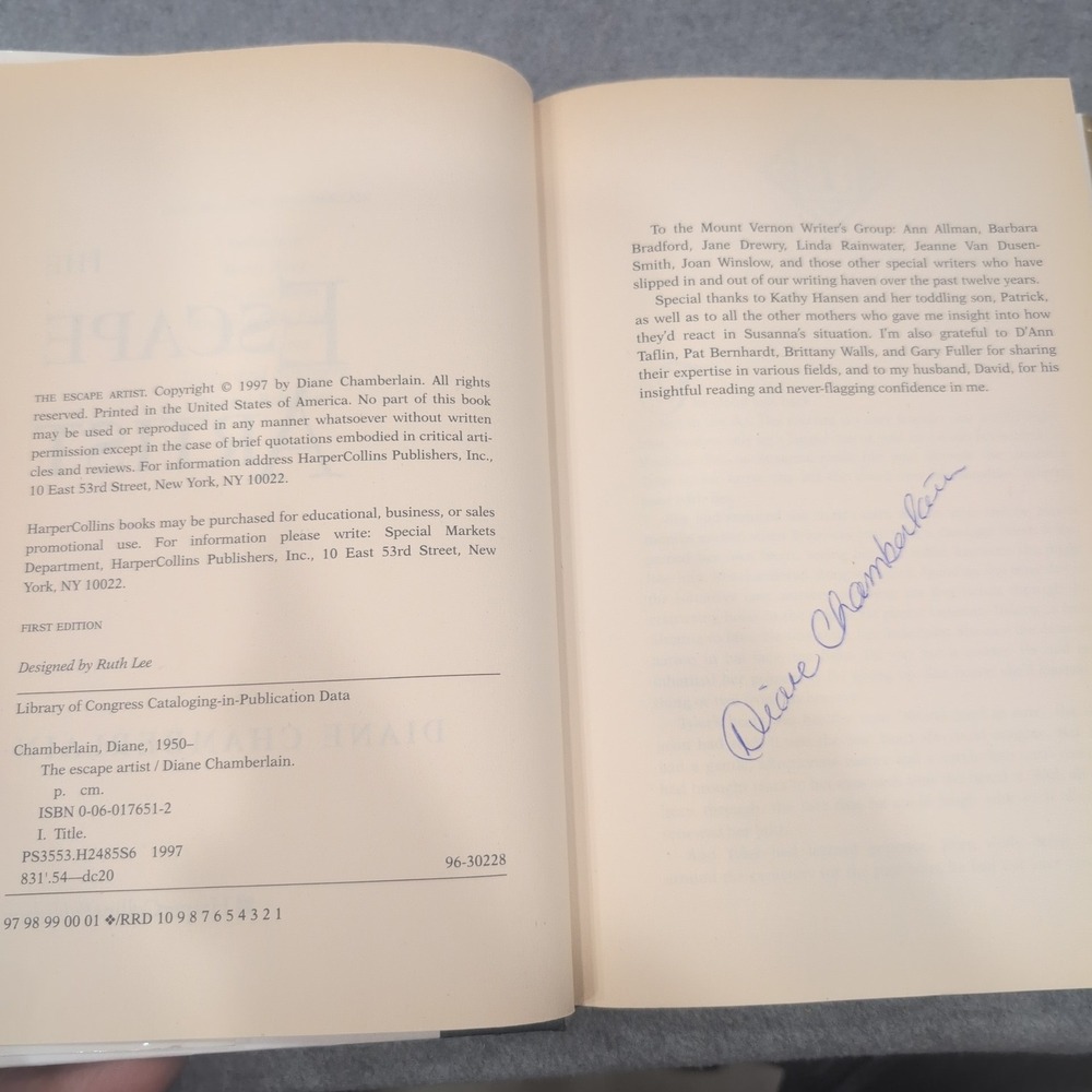 Diane Chamberlain HC Lot of 7 First Editions, 3 Signed + Author's Wedding Invite - Picture 4 of 11